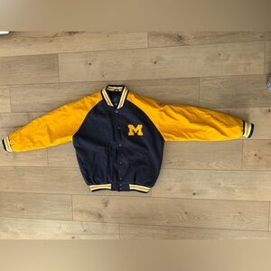 Michigan Wolverines Jacket Steve & Barry's Letterman Size Medium